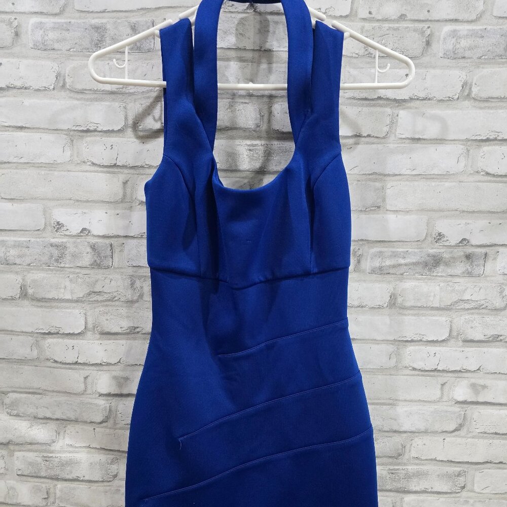GUESS Royal Blue Dress Tank with Neck Wrap Size 0